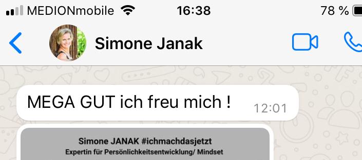 WhatsApp Simone Janak