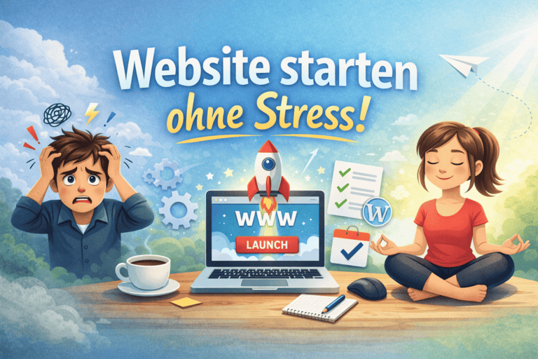 website starten ohne stess