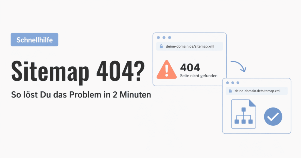 Sitemap plötzlich 404